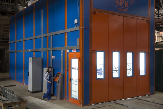 Окрасочно-сушильная камера для вилочных погрузчиков и металлоконструкций (Невьянский Машиностроительный Завод, г. Невьянск, Свердловская область)