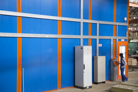 Окрасочно-сушильная камера для вилочных погрузчиков и металлоконструкций (Невьянский Машиностроительный Завод, г. Невьянск, Свердловская область)