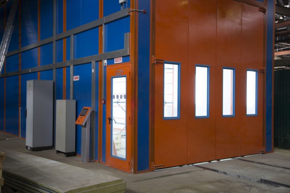 Окрасочно-сушильная камера для вилочных погрузчиков и металлоконструкций (Невьянский Машиностроительный Завод, г. Невьянск, Свердловская область)