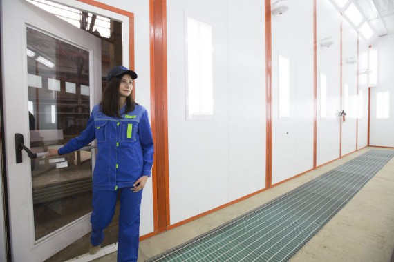 Окрасочно-сушильная камера для вилочных погрузчиков и металлоконструкций (Невьянский Машиностроительный Завод, г. Невьянск, Свердловская область)