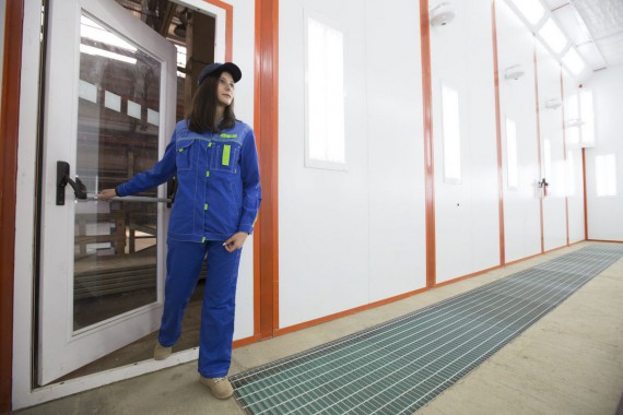 Окрасочно-сушильная камера для вилочных погрузчиков и металлоконструкций (Невьянский Машиностроительный Завод, г. Невьянск, Свердловская область)