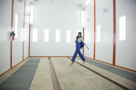 Окрасочно-сушильная камера для вилочных погрузчиков и металлоконструкций (Невьянский Машиностроительный Завод, г. Невьянск, Свердловская область)