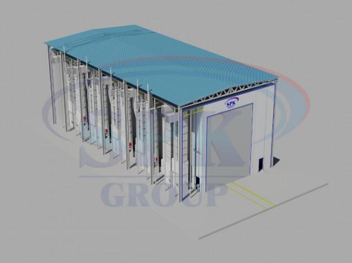 Уличная камера окраски и сушки яхт и катеров SPK-33.9.12 Уличная камера окраски и сушки яхт и катеров SPK-33.9.12