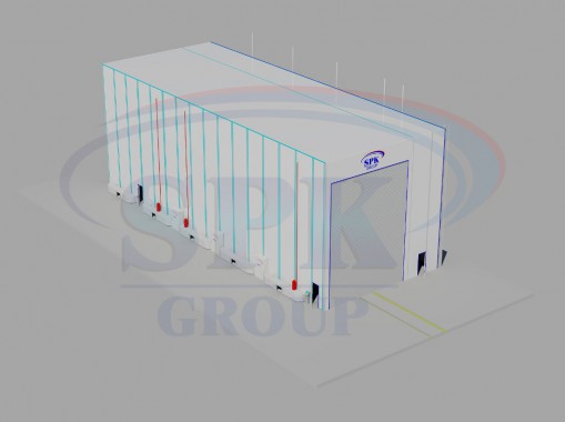 Уличная камера окраски и сушки яхт и катеров SPK-33.9.12 Уличная камера окраски и сушки яхт и катеров SPK-33.9.12