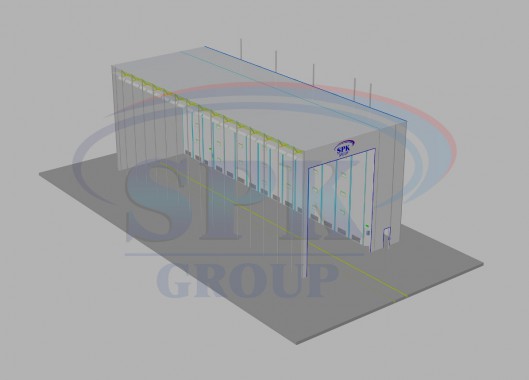 Уличная камера окраски и сушки яхт и катеров SPK-33.9.12 Уличная камера окраски и сушки яхт и катеров SPK-33.9.12