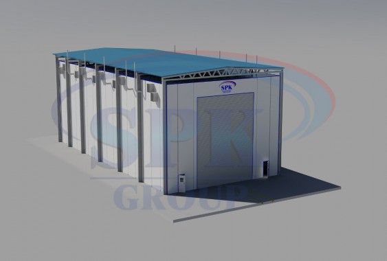 Уличная камера окраски и сушки яхт и катеров SPK-33.9.12 Уличная камера окраски и сушки яхт и катеров SPK-33.9.12