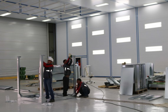 Покрасочно-сушильная камера для самолетов Airbus в Авиационно-техническом центре