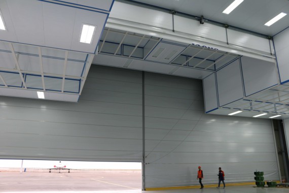 Покрасочно-сушильная камера для самолетов Airbus в Авиационно-техническом центре