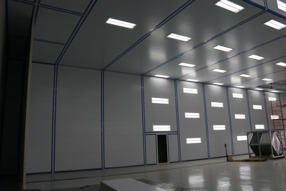 Покрасочно-сушильная камера для самолетов Airbus в Авиационно-техническом центре