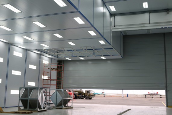 Покрасочно-сушильная камера для самолетов Airbus в Авиационно-техническом центре