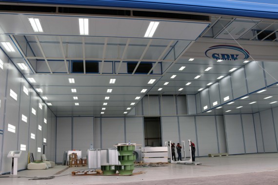 Покрасочно-сушильная камера для самолетов Airbus в Авиационно-техническом центре