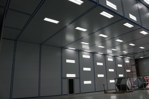 Покрасочно-сушильная камера для самолетов Airbus в Авиационно-техническом центре