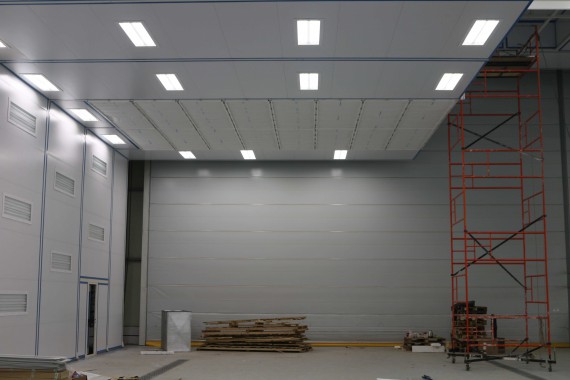 Покрасочно-сушильная камера для самолетов Airbus в Авиационно-техническом центре