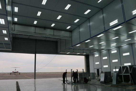 Покрасочно-сушильная камера для самолетов Airbus в Авиационно-техническом центре