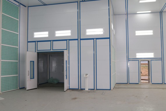 Покрасочно-сушильная камера для самолетов Airbus в Авиационно-техническом центре