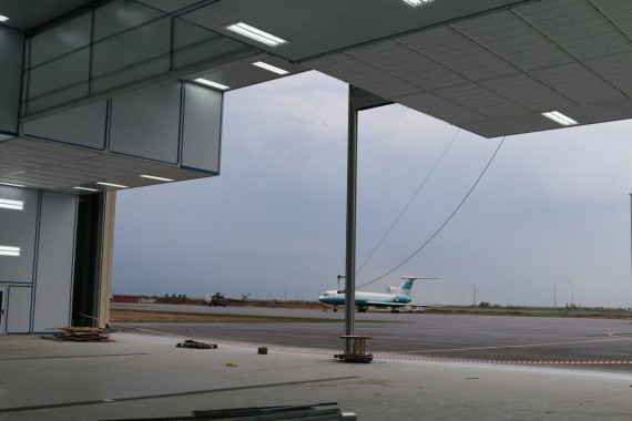 Покрасочно-сушильная камера для самолетов Airbus в Авиационно-техническом центре