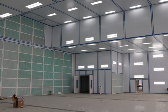 Покрасочно-сушильная камера для самолетов Airbus в Авиационно-техническом центре