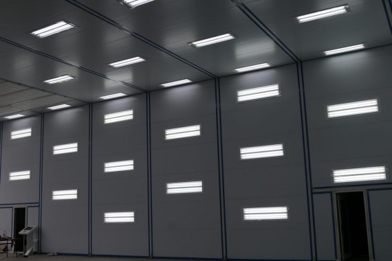 Покрасочно-сушильная камера для самолетов Airbus в Авиационно-техническом центре