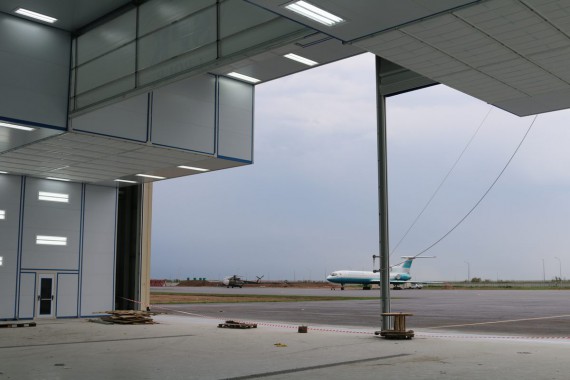 Покрасочно-сушильная камера для самолетов Airbus в Авиационно-техническом центре