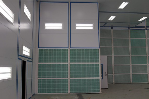 Покрасочно-сушильная камера для самолетов Airbus в Авиационно-техническом центре