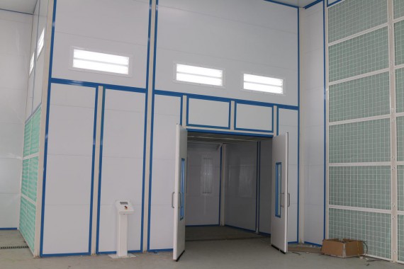 Покрасочно-сушильная камера для самолетов Airbus в Авиационно-техническом центре