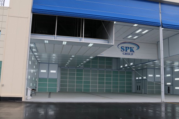 Покрасочно-сушильная камера для самолетов Airbus в Авиационно-техническом центре