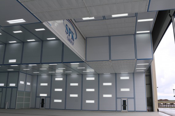 Покрасочно-сушильная камера для самолетов Airbus в Авиационно-техническом центре