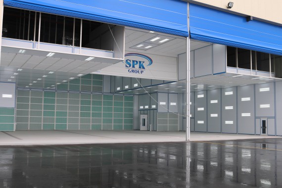 Покрасочно-сушильная камера для самолетов Airbus в Авиационно-техническом центре