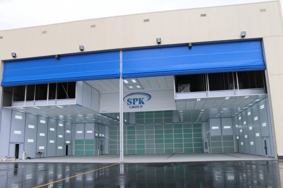 Покрасочно-сушильная камера для самолетов Airbus в Авиационно-техническом центре