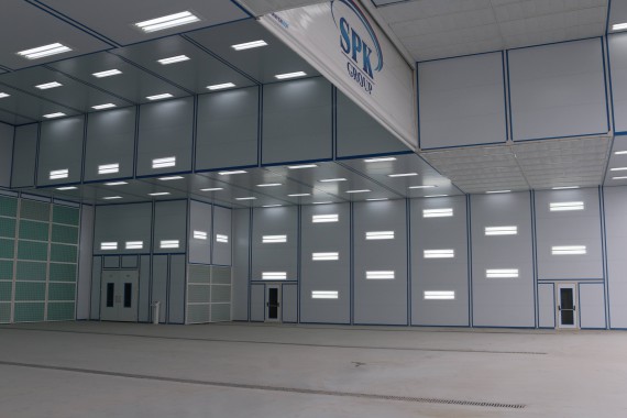 Покрасочно-сушильная камера для самолетов Airbus в Авиационно-техническом центре