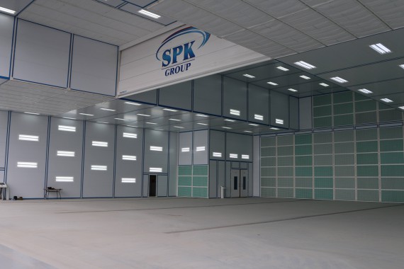 Покрасочно-сушильная камера для самолетов Airbus в Авиационно-техническом центре