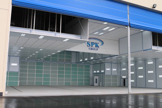 Покрасочно-сушильная камера для самолетов Airbus в Авиационно-техническом центре