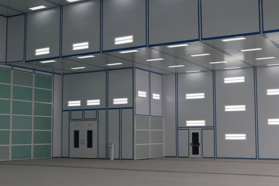 Покрасочно-сушильная камера для самолетов Airbus в Авиационно-техническом центре