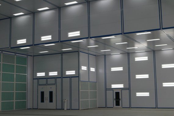 Покрасочно-сушильная камера для самолетов Airbus в Авиационно-техническом центре