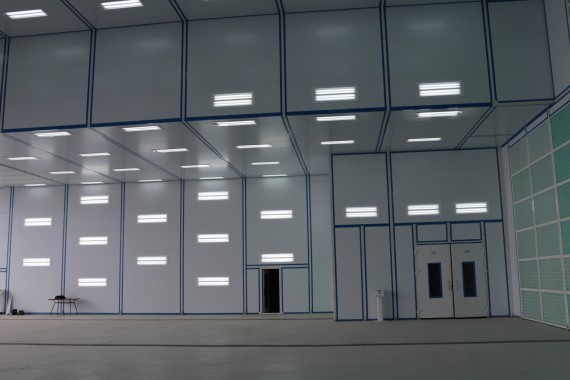 Покрасочно-сушильная камера для самолетов Airbus в Авиационно-техническом центре