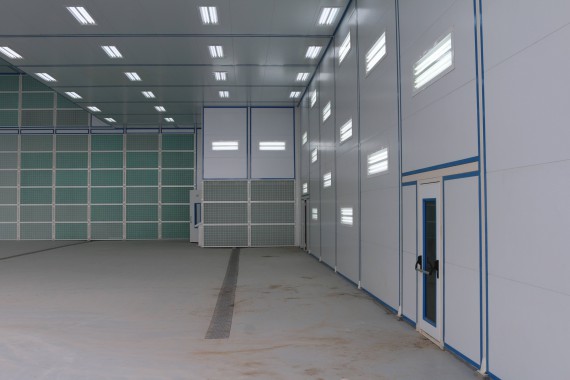 Покрасочно-сушильная камера для самолетов Airbus в Авиационно-техническом центре