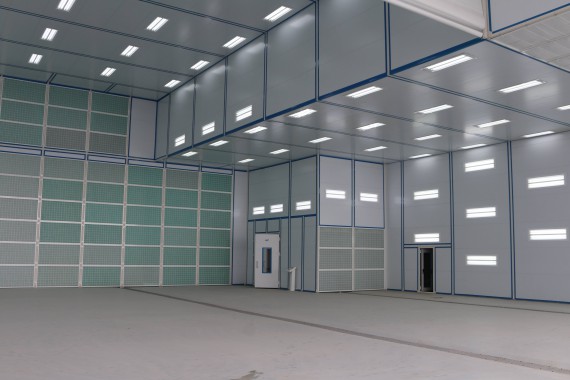 Покрасочно-сушильная камера для самолетов Airbus в Авиационно-техническом центре