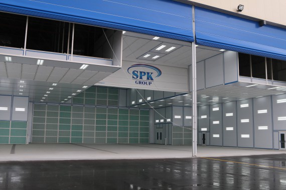 Покрасочно-сушильная камера для самолетов Airbus в Авиационно-техническом центре