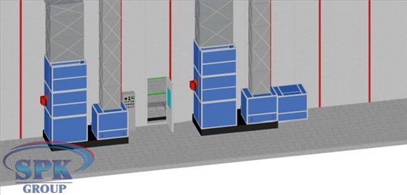 Дробеструйная камера, совмещенная с окрасочно-сушильной уличного исполнения SPK-42.5.5