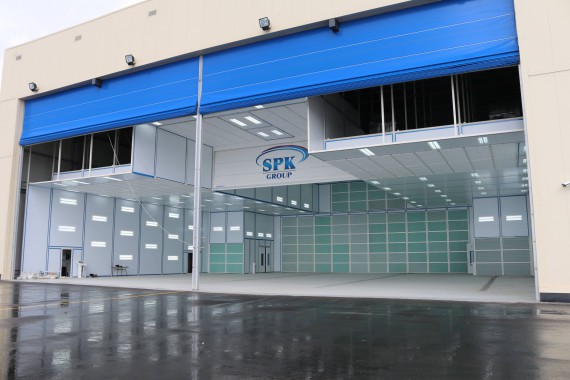 Покрасочно-сушильная камера для самолетов Airbus в Авиационно-техническом центре