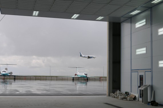 Покрасочно-сушильная камера для самолетов Airbus в Авиационно-техническом центре