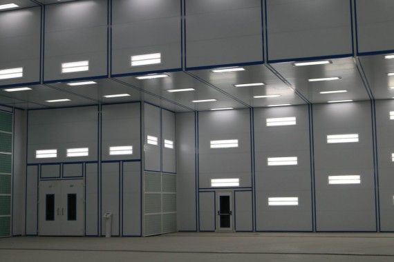 Покрасочно-сушильная камера для самолетов Airbus в Авиационно-техническом центре