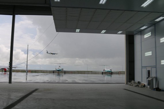 Покрасочно-сушильная камера для самолетов Airbus в Авиационно-техническом центре