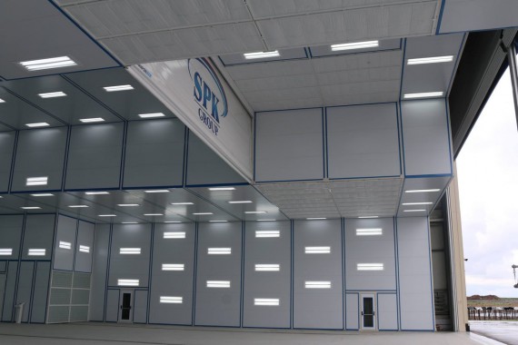 Покрасочно-сушильная камера для самолетов Airbus в Авиационно-техническом центре