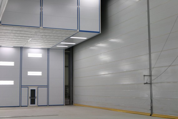 Покрасочно-сушильная камера для самолетов Airbus в Авиационно-техническом центре