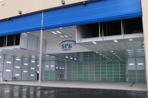 Покрасочно-сушильная камера для самолетов Airbus в Авиационно-техническом центре