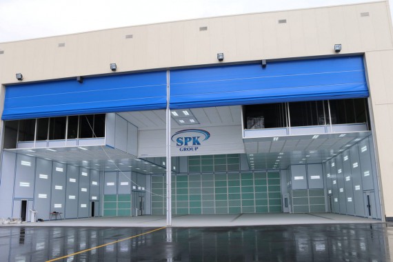 Покрасочно-сушильная камера для самолетов Airbus в Авиационно-техническом центре