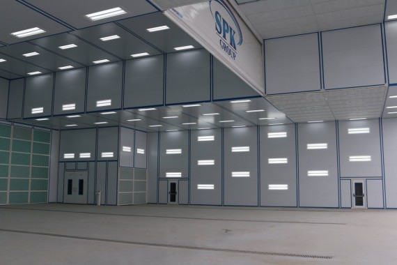 Покрасочно-сушильная камера для самолетов Airbus в Авиационно-техническом центре