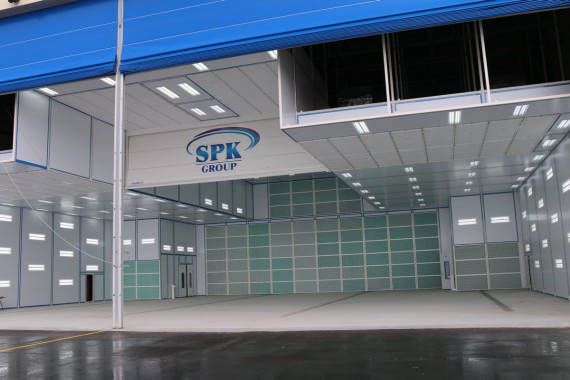 Покрасочно-сушильная камера для самолетов Airbus в Авиационно-техническом центре