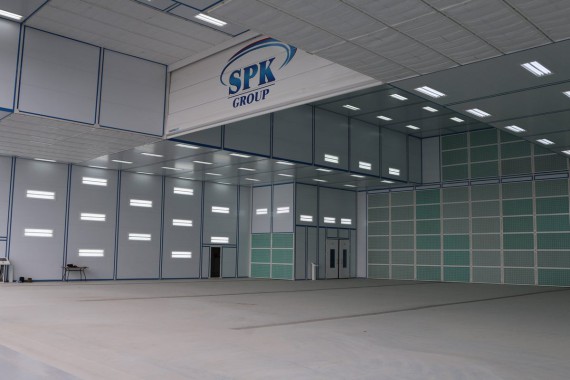 Покрасочно-сушильная камера для самолетов Airbus в Авиационно-техническом центре